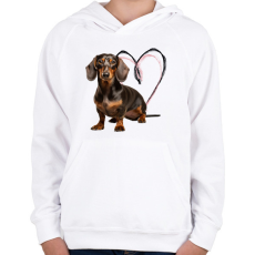 PRINTFASHION csoki cser tacsi - Gyerek kapucnis pulóver - Fehér