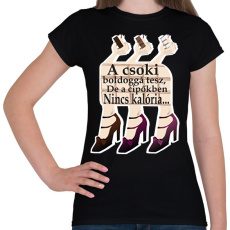 PRINTFASHION csoki és cipők - Női póló - Fekete