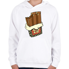 PRINTFASHION Csoki - Gyerek kapucnis pulóver - Fehér gyerek pulóver, kardigán