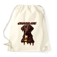 PRINTFASHION Csoki labrador - Sportzsák, Tornazsák - Natúr tornazsák