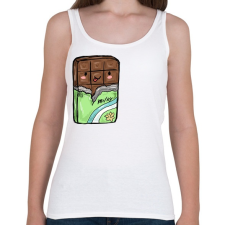 PRINTFASHION Csoki - Női atléta - Fehér női trikó