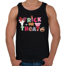 PRINTFASHION Csokit vagy csalunk - Férfi atléta - Fekete atléta, trikó