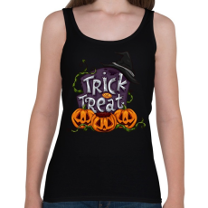 PRINTFASHION Csokit vagy csalunk - Női atléta - Fekete