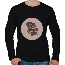 PRINTFASHION csokoládé - Férfi hosszú ujjú póló - Fekete férfi póló