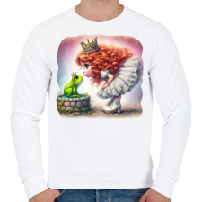 PRINTFASHION Csókolj meg! - Férfi pulóver - Fehér férfi pulóver, kardigán