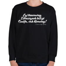PRINTFASHION Csokonai Vitéz Mihály - Reményhez - Gyerek pulóver - Fekete gyerek pulóver, kardigán