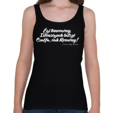 PRINTFASHION Csokonai Vitéz Mihály - Reményhez - Női atléta - Fekete