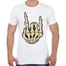 PRINTFASHION csontkéz - Férfi póló - Fehér