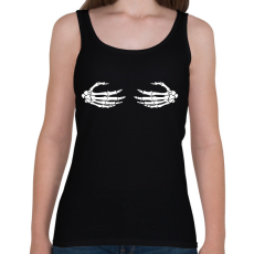 PRINTFASHION Csontváz kéz - Női atléta - Fekete