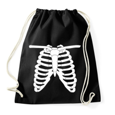 PRINTFASHION Csontváz - Sportzsák, Tornazsák - Fekete tornazsák