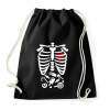 PRINTFASHION Csontváz - Sportzsák, Tornazsák - Fekete