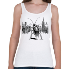 PRINTFASHION Csótány rajz - Női atléta - Fehér női trikó