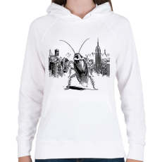 PRINTFASHION Csótány rajz - Női kapucnis pulóver - Fehér