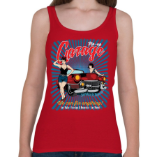 PRINTFASHION Csúcsgarázs - Női atléta - Cseresznyepiros női trikó