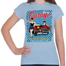 PRINTFASHION Csúcsgarázs - Női póló - Világoskék női póló