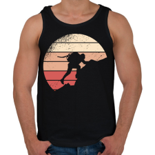 PRINTFASHION Csúcstámadás - Férfi atléta - Fekete atléta, trikó