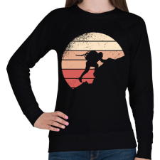 PRINTFASHION Csúcstámadás - Női pulóver - Fekete női pulóver, kardigán