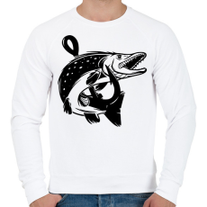 PRINTFASHION csuka - Férfi pulóver - Fehér