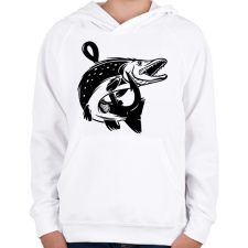 PRINTFASHION csuka - Gyerek kapucnis pulóver - Fehér gyerek pulóver, kardigán