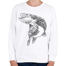 PRINTFASHION csuka - Gyerek pulóver - Fehér