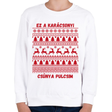 PRINTFASHION csúnya pulcsi - Gyerek pulóver - Fehér