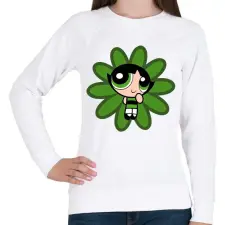 PRINTFASHION Csuporka - Női pulóver - Fehér női pulóver, kardigán