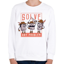 PRINTFASHION Ctrl, Alt, Del - Gyerek pulóver - Fehér gyerek pulóver, kardigán