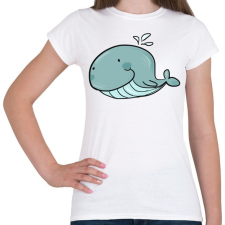 PRINTFASHION Cuki bálna - Női póló - Fehér női póló