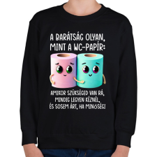 PRINTFASHION Cuki Barátok - Gyerek pulóver - Fekete gyerek pulóver, kardigán
