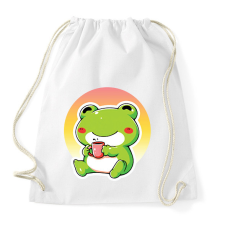 PRINTFASHION Cuki béka - Sportzsák, Tornazsák - Fehér tornazsák