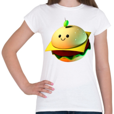 PRINTFASHION Cuki burger - Női póló - Fehér női póló