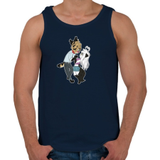 PRINTFASHION Cuki cicák - Férfi atléta - Sötétkék atléta, trikó