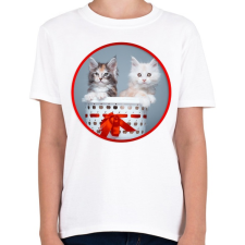 PRINTFASHION Cuki cicák - Gyerek póló - Fehér gyerek póló
