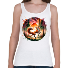 PRINTFASHION Cuki erdei róka - Női atléta - Fehér