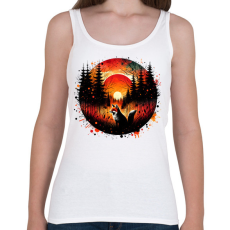 PRINTFASHION Cuki erdei róka - Női atléta - Fehér