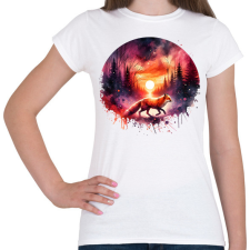 PRINTFASHION Cuki erdei róka - Női póló - Fehér női póló