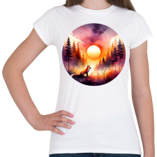 PRINTFASHION Cuki erdei róka - Női póló - Fehér női póló