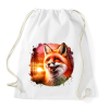 PRINTFASHION Cuki erdei róka - Sportzsák, Tornazsák - Fehér