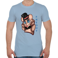 PRINTFASHION cuki freddy - Férfi póló - Világoskék