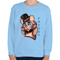 PRINTFASHION cuki freddy - Gyerek pulóver - Világoskék