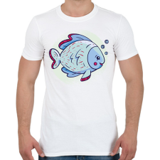 PRINTFASHION Cuki hal - Férfi póló - Fehér férfi póló