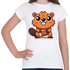 PRINTFASHION Cuki hód - Női póló - Fehér női póló