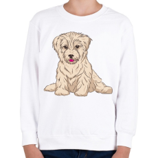 PRINTFASHION Cuki kutya - Gyerek pulóver - Fehér