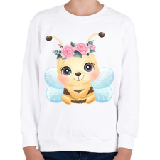 PRINTFASHION Cuki méhecske - Gyerek pulóver - Fehér gyerek pulóver, kardigán