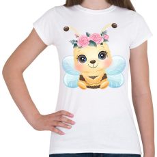 PRINTFASHION Cuki méhecske - Női póló - Fehér