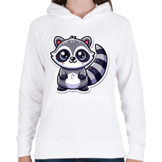 PRINTFASHION Cuki Mosómaci - Női kapucnis pulóver - Fehér