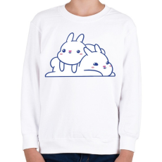 PRINTFASHION Cuki nyuszik - Gyerek pulóver - Fehér