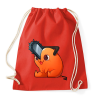 PRINTFASHION Cuki Pochita minta (Chainsaw man) - Sportzsák, Tornazsák - Piros