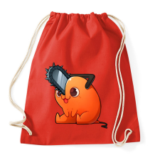 PRINTFASHION Cuki Pochita minta (Chainsaw man) - Sportzsák, Tornazsák - Piros tornazsák