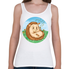 PRINTFASHION Cuki süni - Női atléta - Fehér női trikó